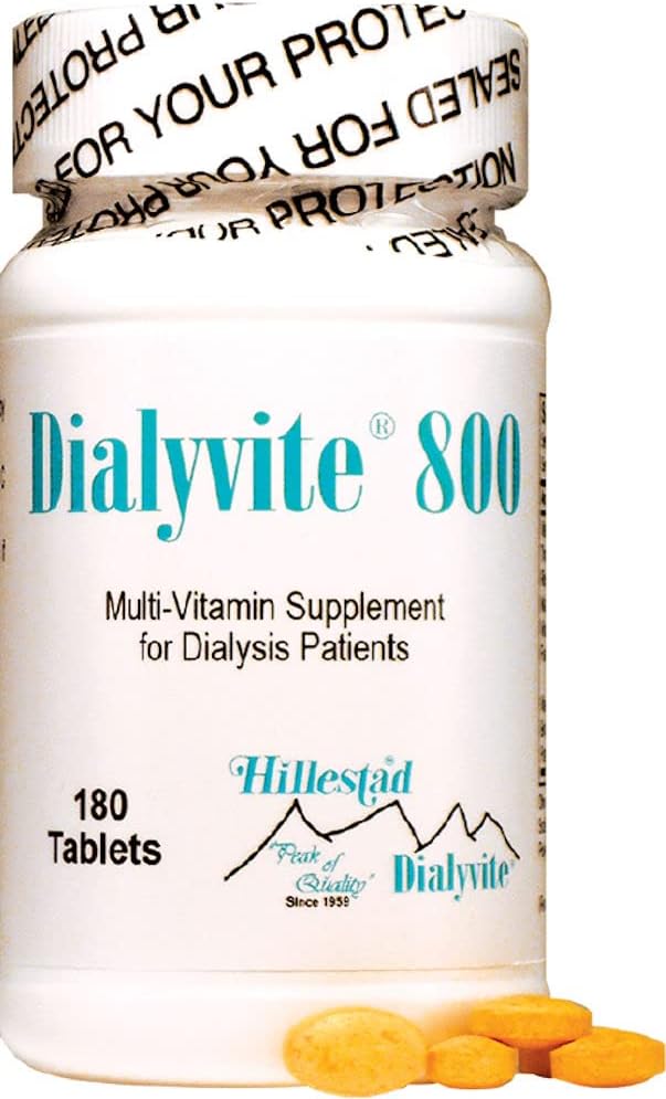 Dialyvite 800 Multivitamin Supplement for Dialysis Patients, 180 Tablets - görsel 1