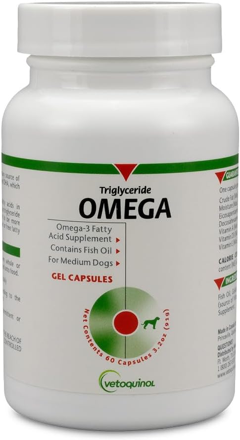 Vetoquinol Triglyceride Omega - Fish Oil for – Healthy Skin and Coat: Omega-3s help nourish the skin and reduce – Image 9
