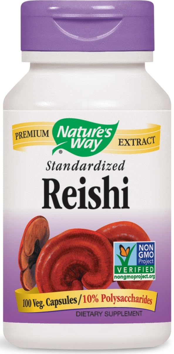 Nature's Way Reishi Standardised Vegetarian Capsules, 100 ct - görsel 1