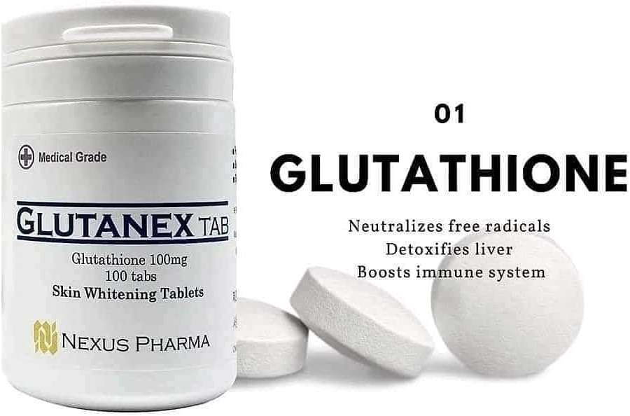 Glutanex Tab Glutathione by Nexus Pharma – 100 mg Reduced Glutathione (100 Tablets) - görsel 3