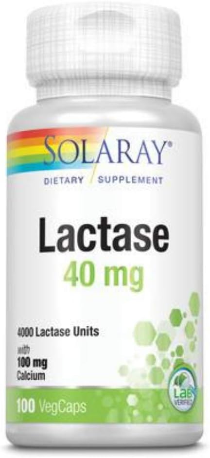 Solaray Lactase Capsules, 40mg | 100 Count - görsel 1