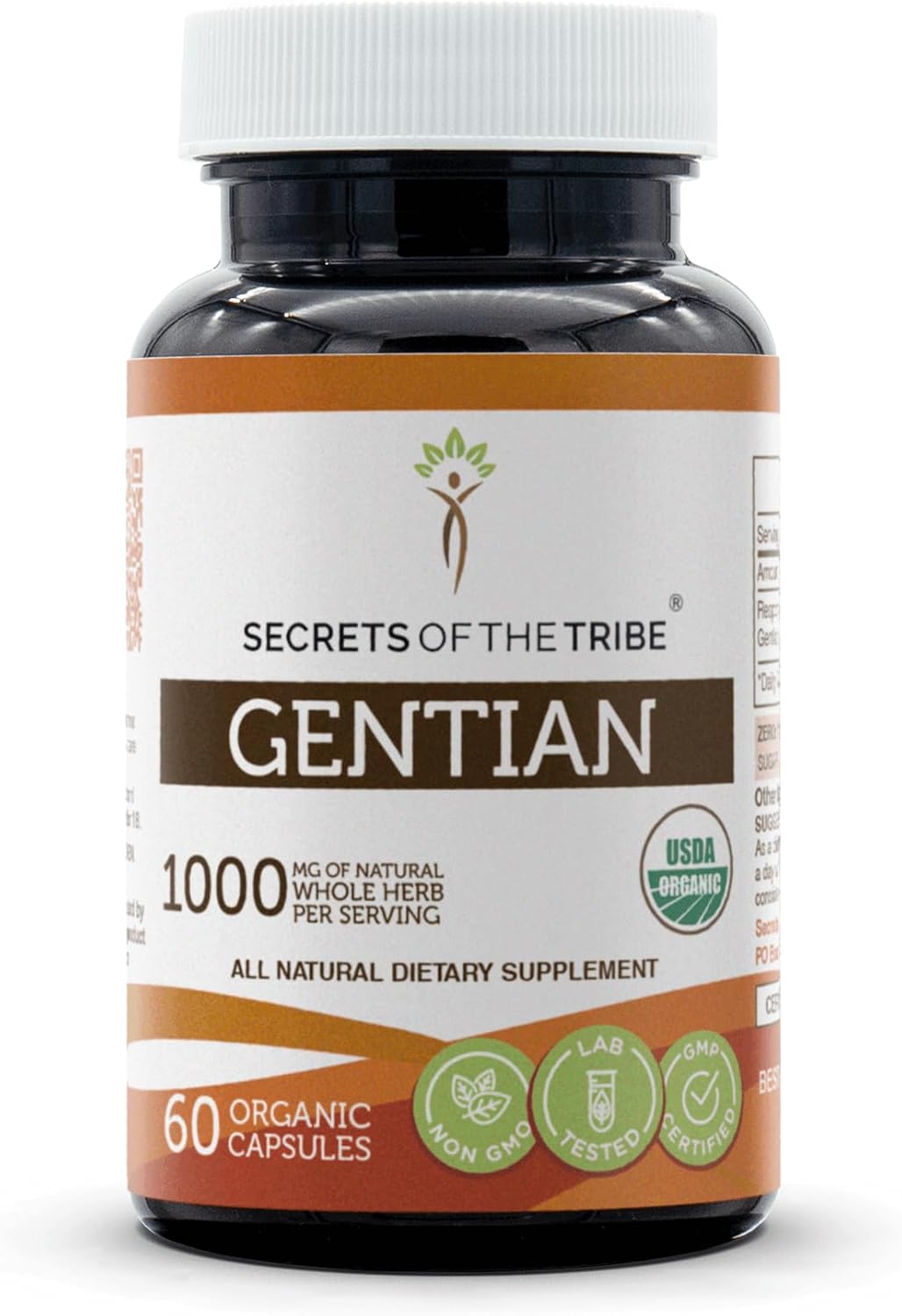 Secrets of the Tribe Organic Gentian Root 500 mg - 120 Capsules - görsel 7