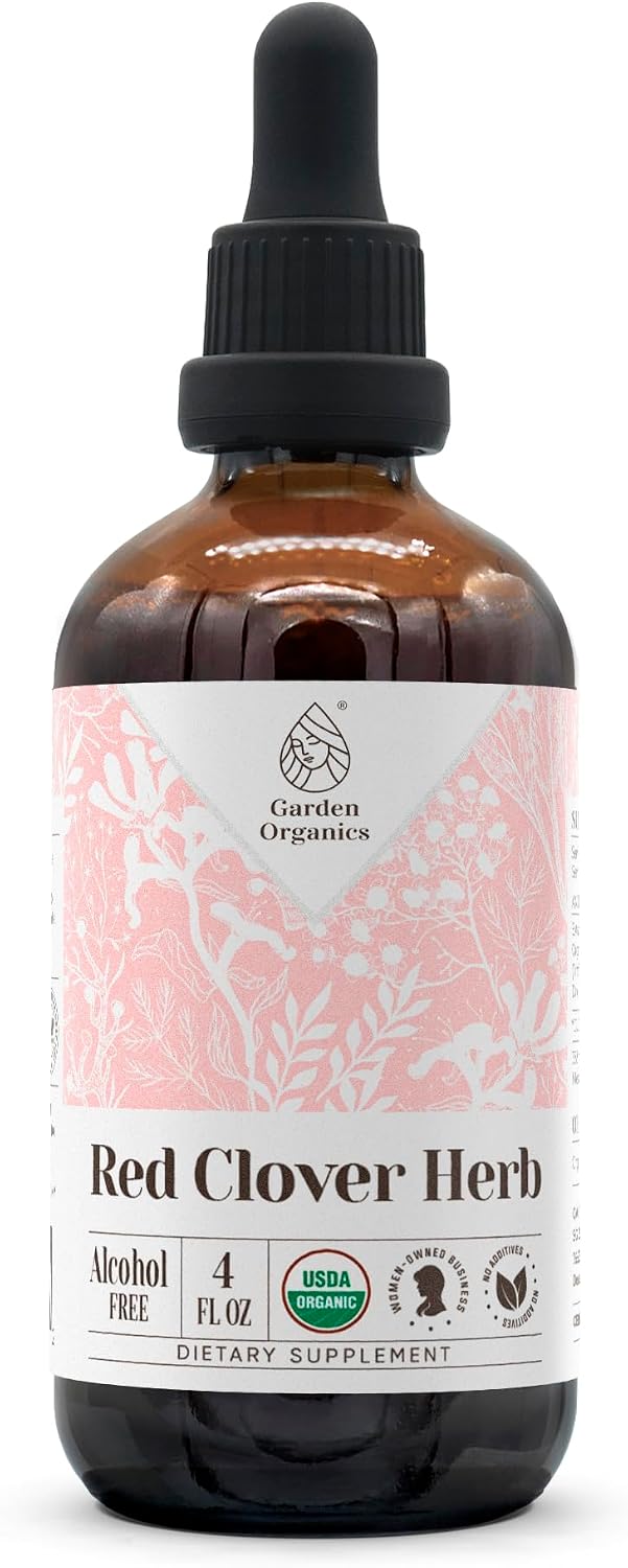 Red Clover Herb Organic Alcohol-Free Extract, 60ml - görsel 6