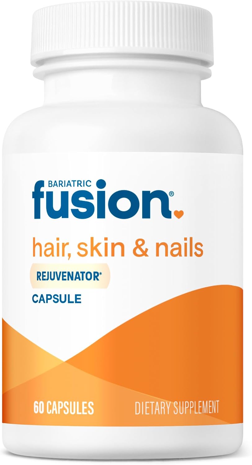 Bariatric Fusion ONE Per Day Hair, Skin and Nails Vitamins REJUVENATOR – Vegan Hair Growth Vitamins with Biotin, Vitamin B12 and B1 – Easy to Swallow – 120 Capsules - görsel 9