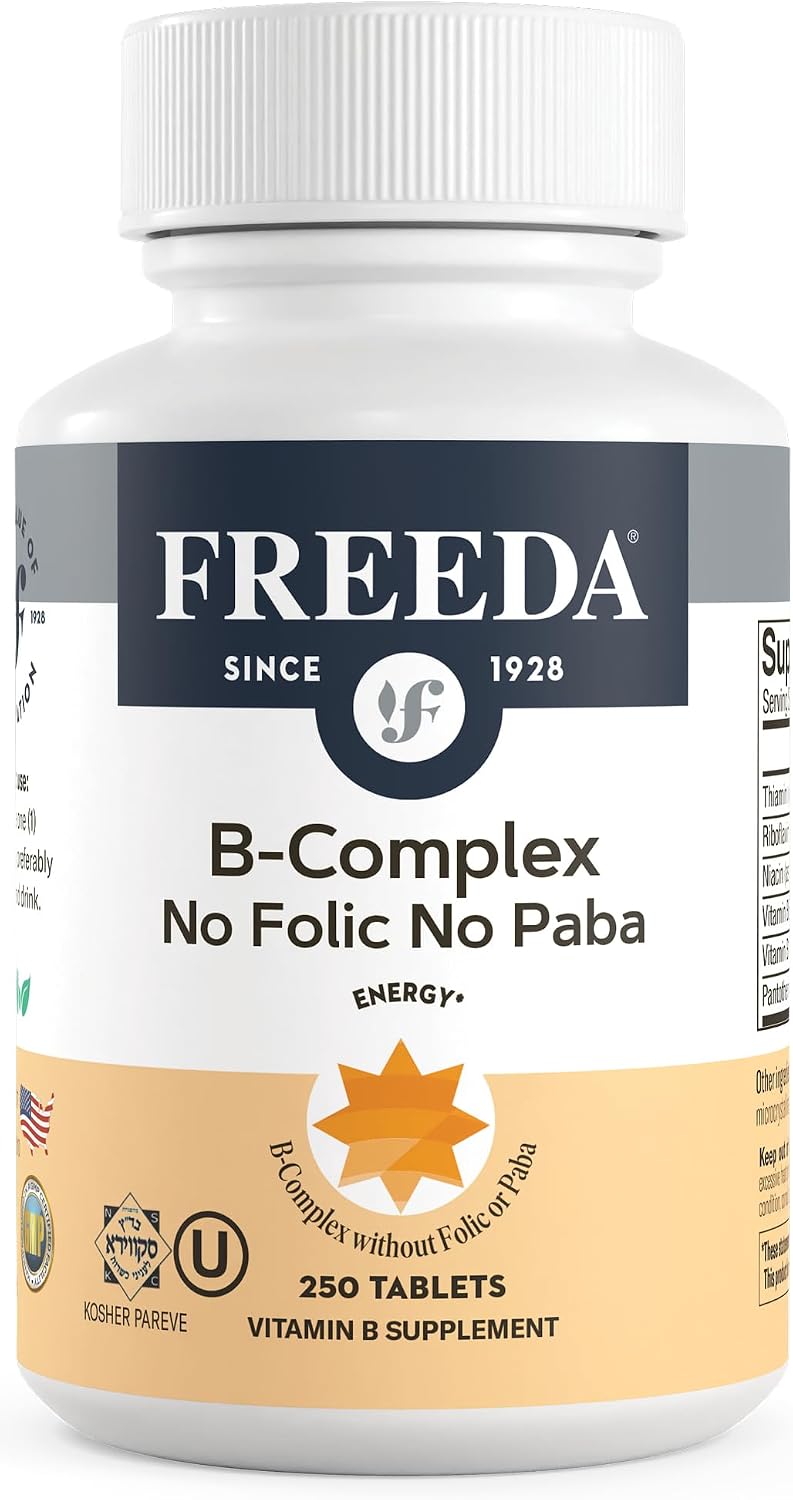 Freeda Super B Complex Without Folic Acid or PABA - 100 Tablets - görsel 8