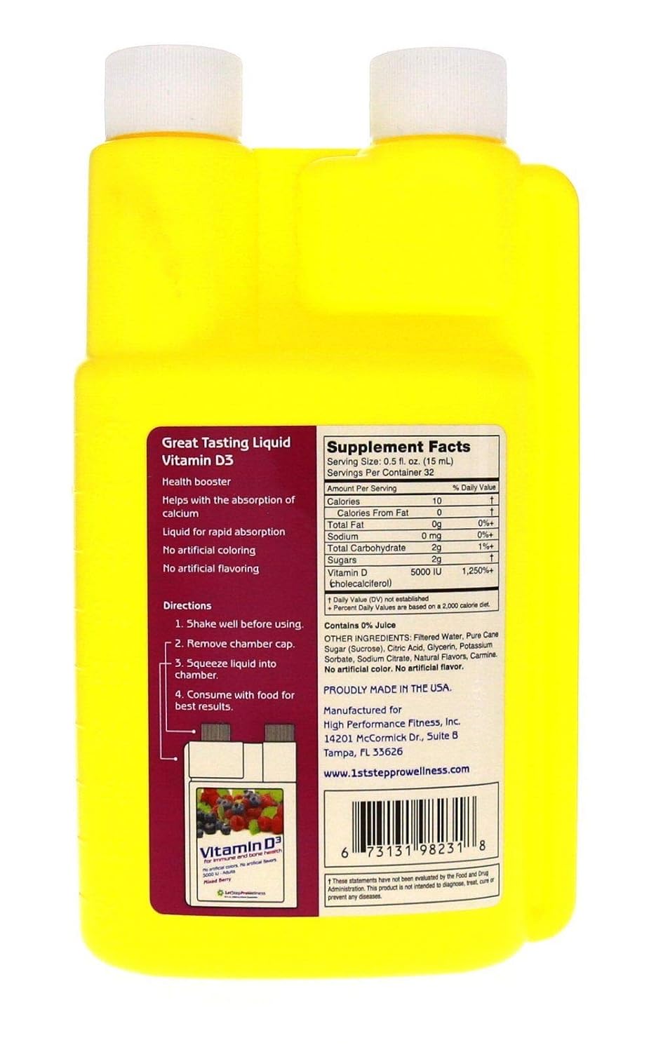 1st Step for Energy Liquid Vitamin D3 – Mixed Berry - görsel 4