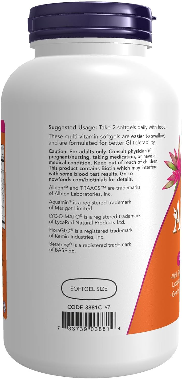 NOW Foods ADAM Superior Men's Multi, 180 Softgels - görsel 4