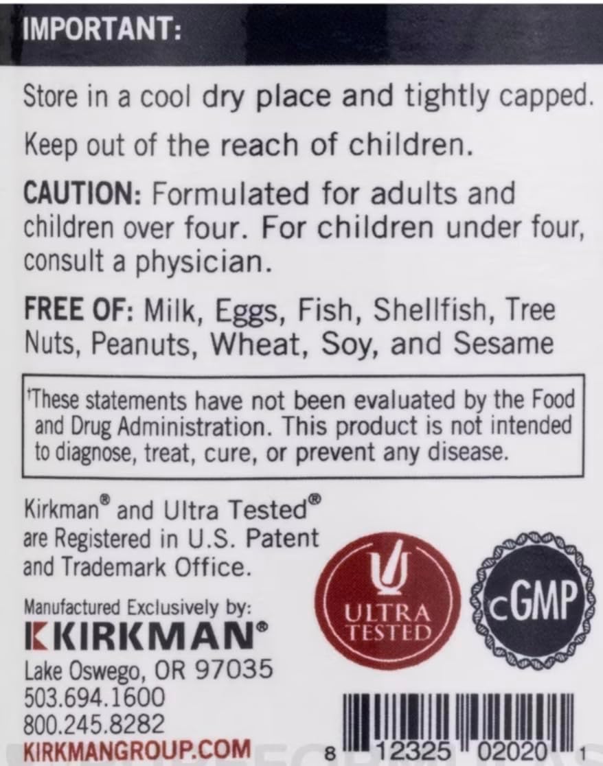 Kirkman Vitamin E 100 IU – Hypoallergenic, 100 Vegetarian Capsules - görsel 4