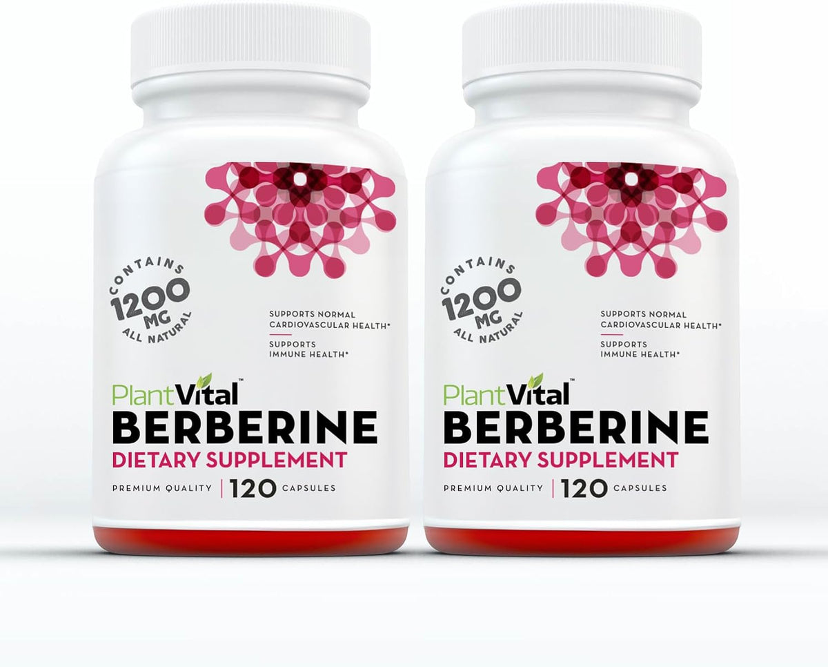Plantvital Berberine 1200mg (per 2 Capsules) – Immune & Heart Support, 120 Capsules, Non-GM, Vegan, Gluten-free - görsel 7