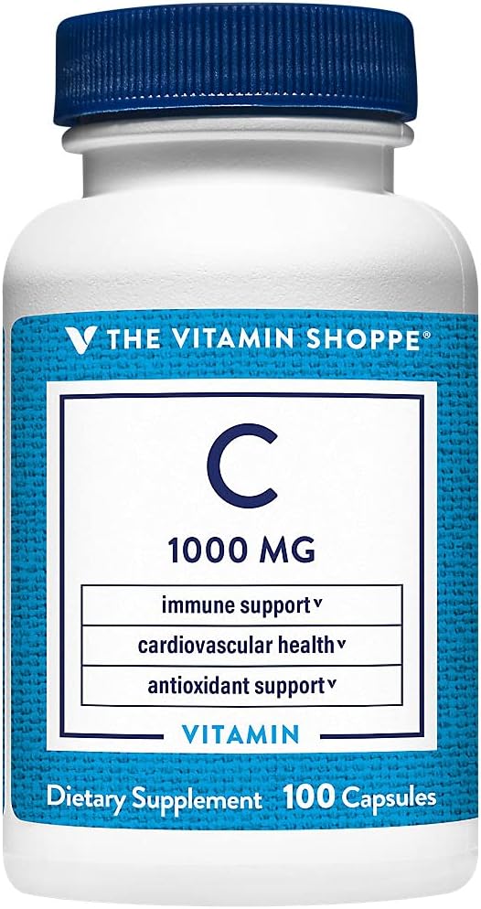 The Vitamin Shoppe C-1000 1,000 mg Vitamin C Food Supplement for Immune Support - 100 Capsules - görsel 5