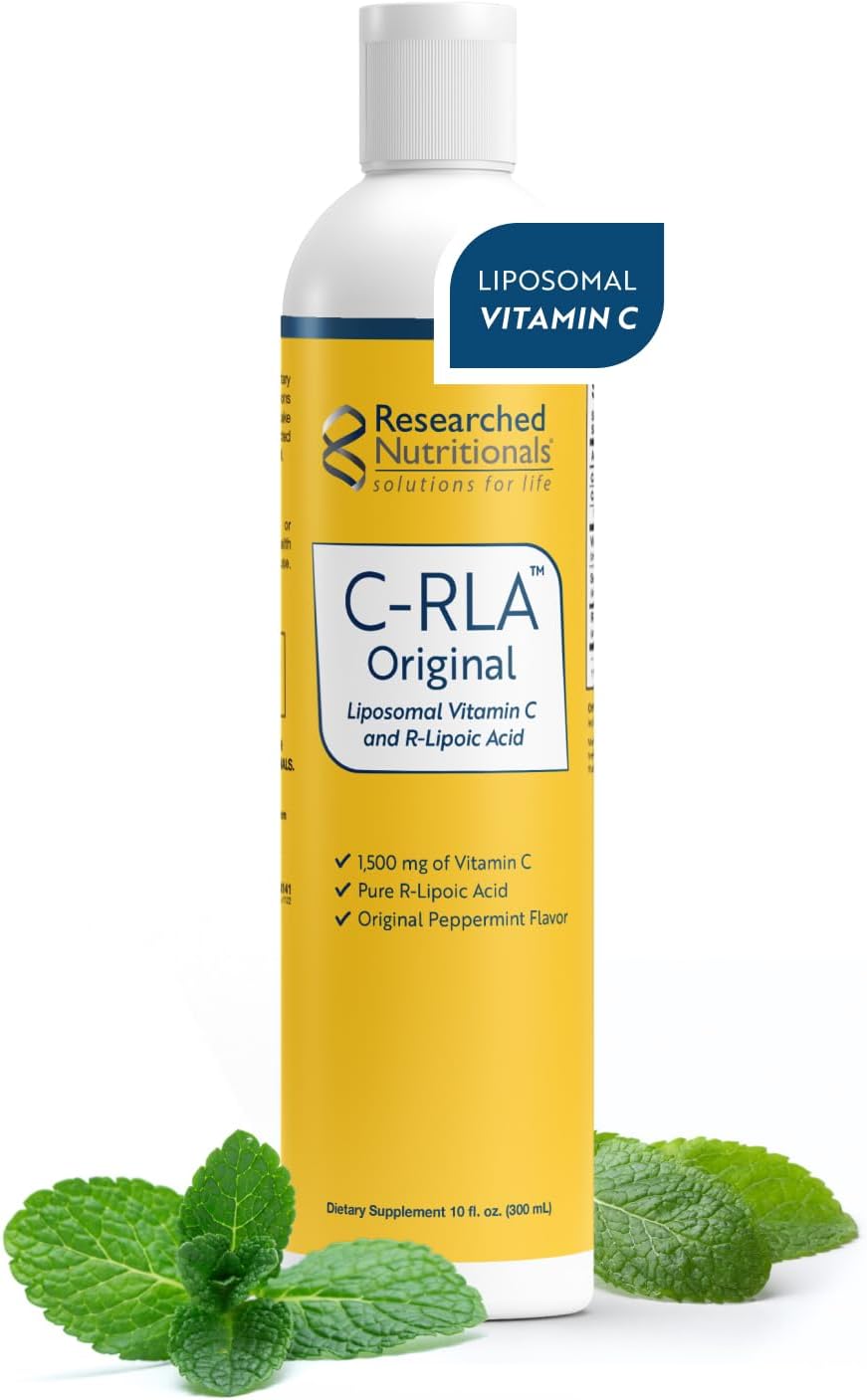 Researched Nutritionals C-RLA Liposomal Vitamin C with R Lipoic Acid, Vanilla Caramel (296 ml) – Image 8