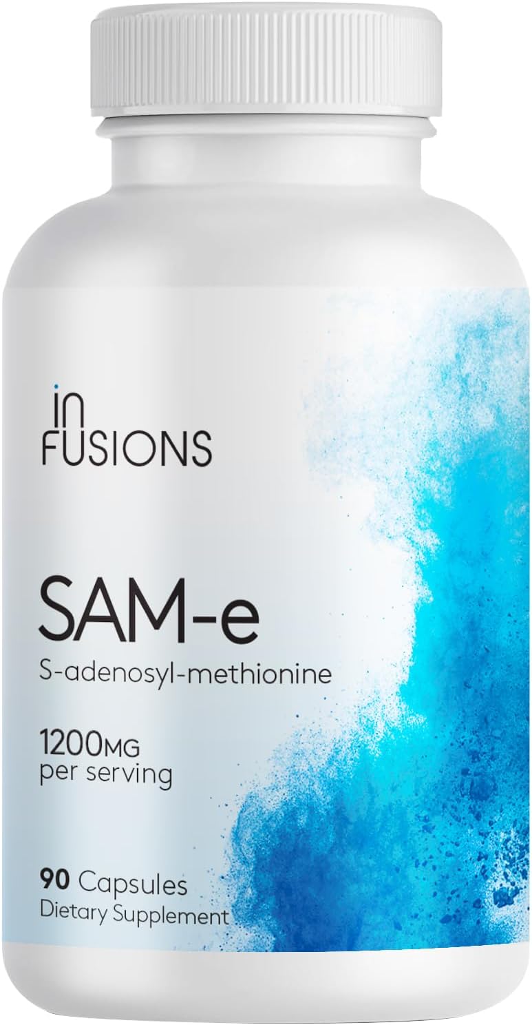 Infusions Maximum Strength Pure SAM-e 1200mg, 90 Vegetable Capsules - görsel 7