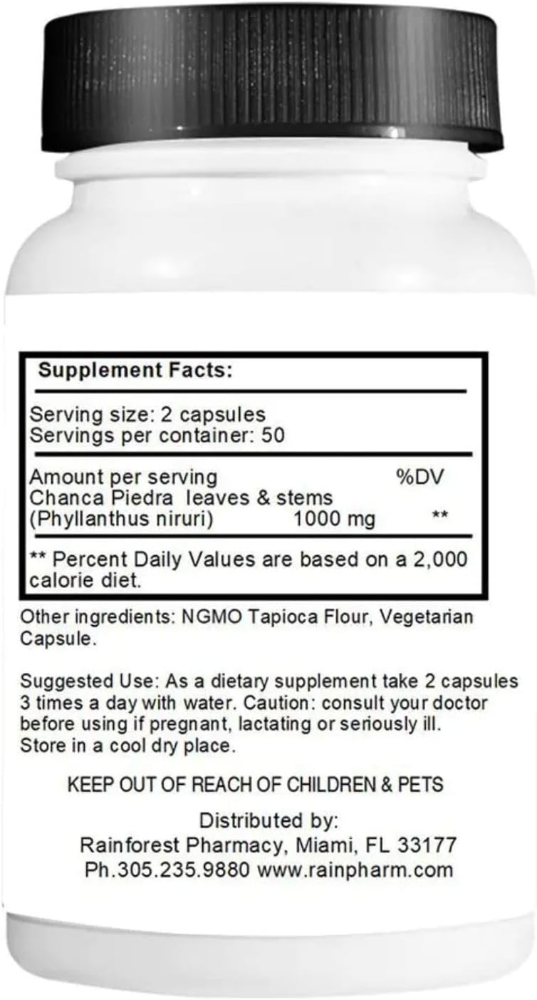 Chanca Piedra Stone Breaker – 100 Vegetarian Capsules, 500mg | Wildcrafted Whole Herb from the Amazon - görsel 3
