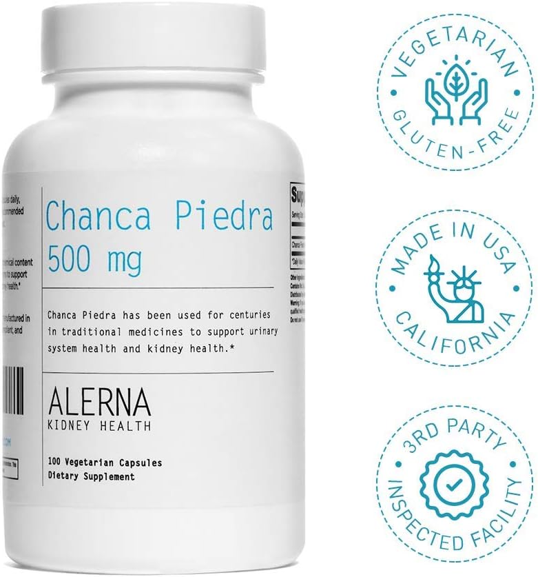 Chanca Piedra 500 mg Herbal Supplement, 100 Vegetarian Capsules - görsel 6