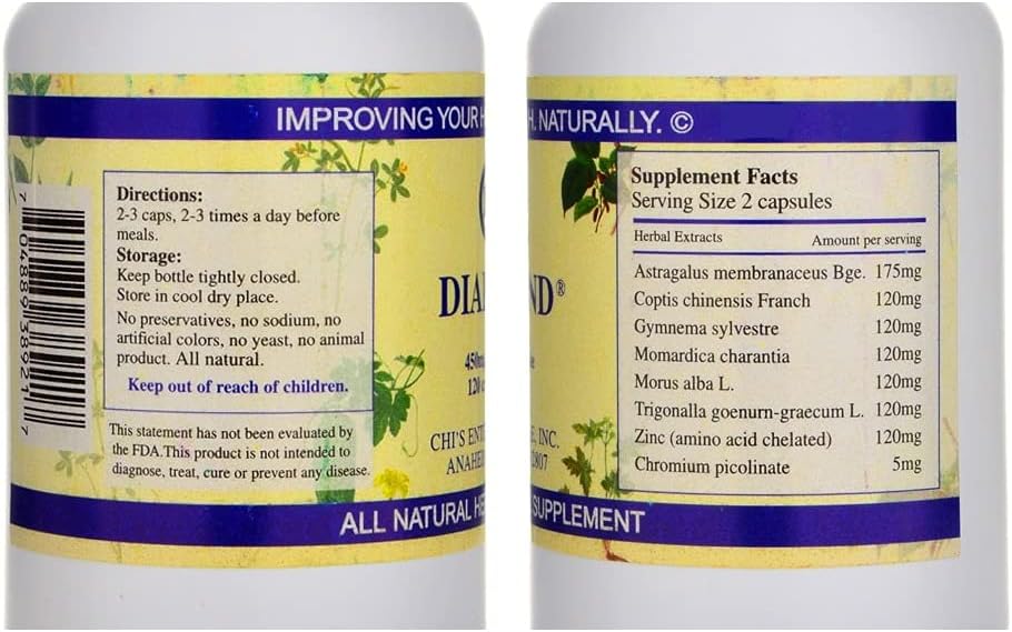 Chi Enterprise Diabend - 120 Capsules - görsel 2