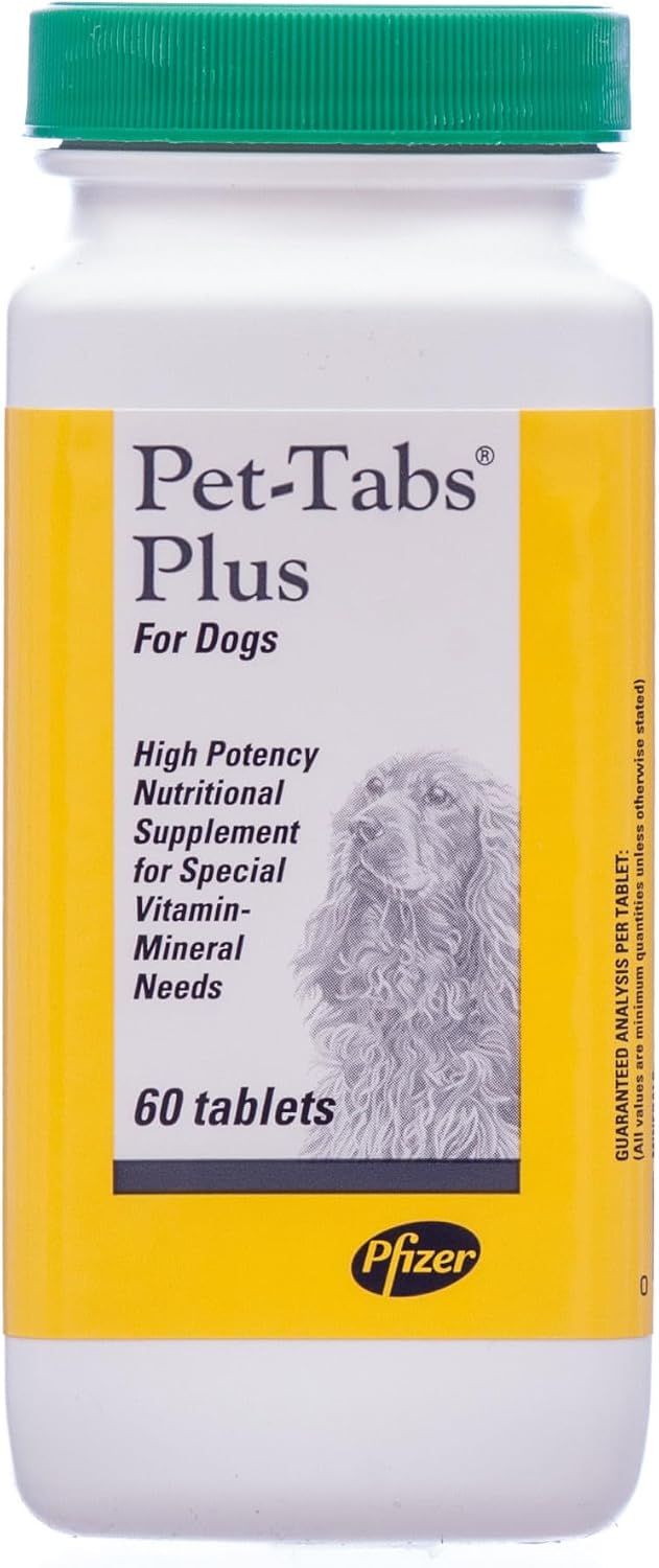 Virbac Pet Tabs Plus Advanced Formula Dog Multivitamin Supplement, 60 Chewable Tablets - görsel 1