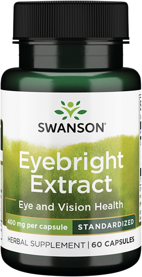 Swanson Eyebright Extract, 400 mg, 60 Capsules - görsel 1