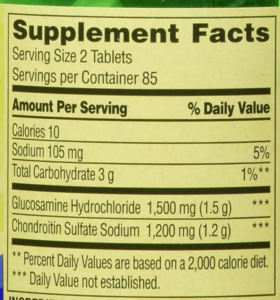 Spring Valley Glucosamine Chondroitin Triple Strength, 340 Tablets (Twin Pack) - görsel 5