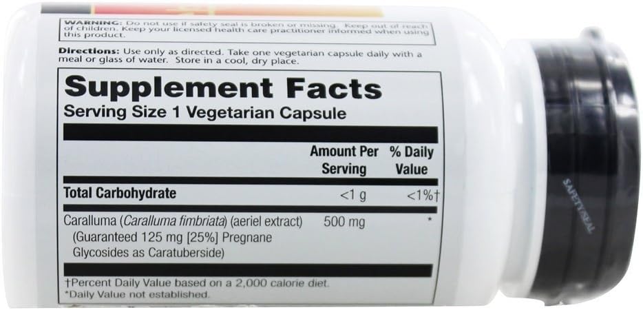 SOLARAY Guaranteed Potency Caralluma Aerial Extract, 500mg, 30 Vegan Capsules - görsel 3