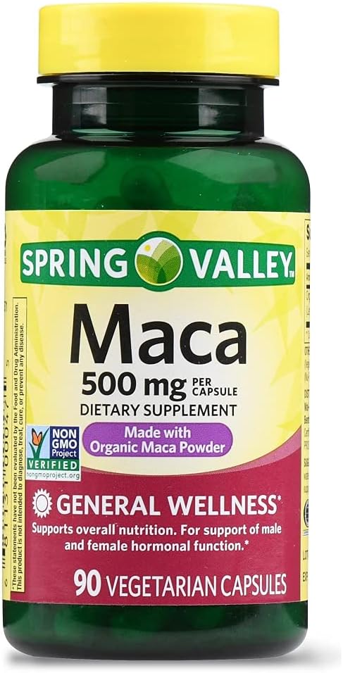Spring Valley Maca 500 mg, 60 Vegan Capsules - görsel 1