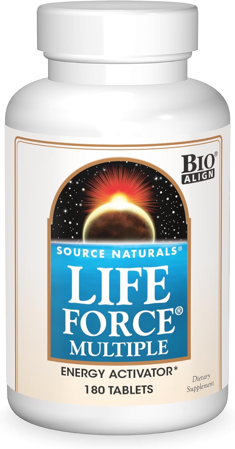 Source Naturals Life Force Multiple Daily Multivitamin – High Strength Essential Vitamins, Minerals, Antioxidants & Nutrients – Energy & Immune Support – 90 Tablets - görsel 10