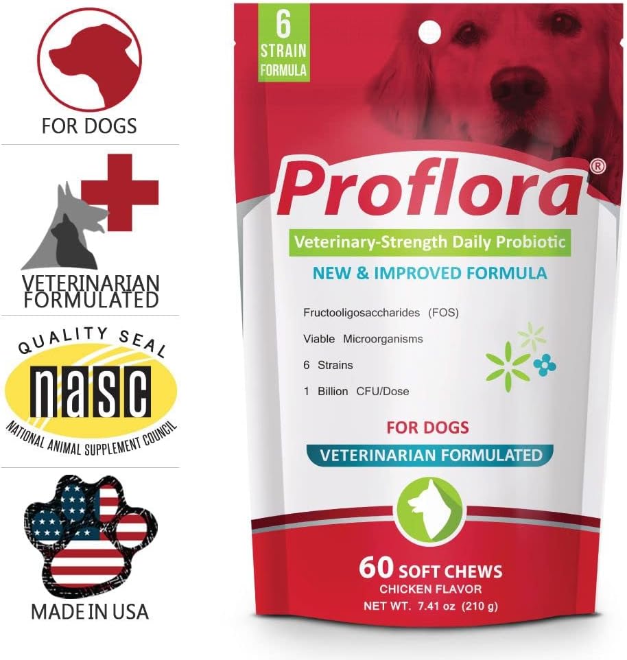 Proflora Probiotic Soft Chews for Dogs - Veterinary-Strength Daily Probiotic - Digestive Health - Support Immune System - Skin and Coat Health - 180 Soft Chews - görsel 9