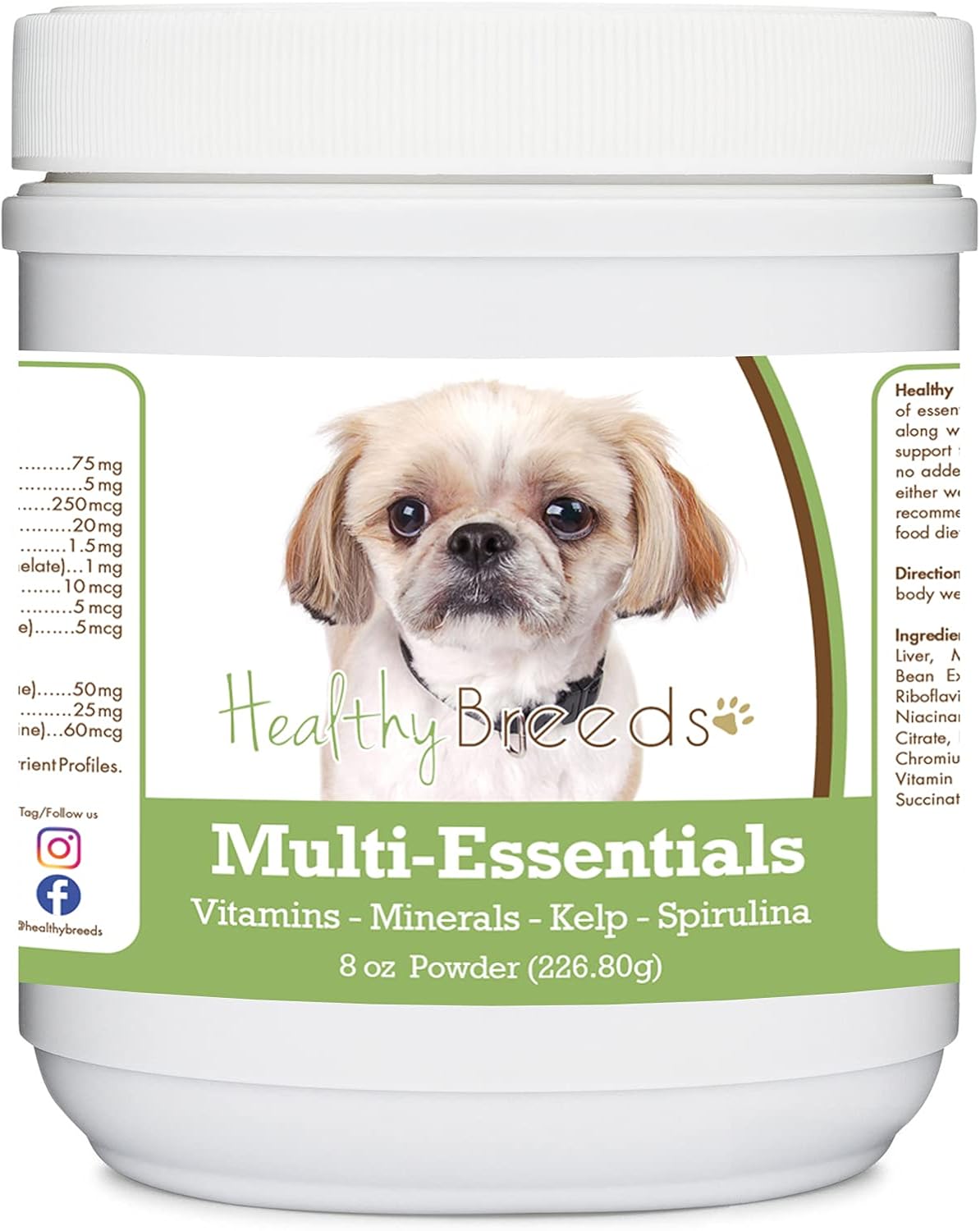 Healthy Breeds Peekapoo Multi-Essentials Powder for Dogs – A Complete Supplement of Vitamins, Minerals & Antioxidants – 227g - görsel 1