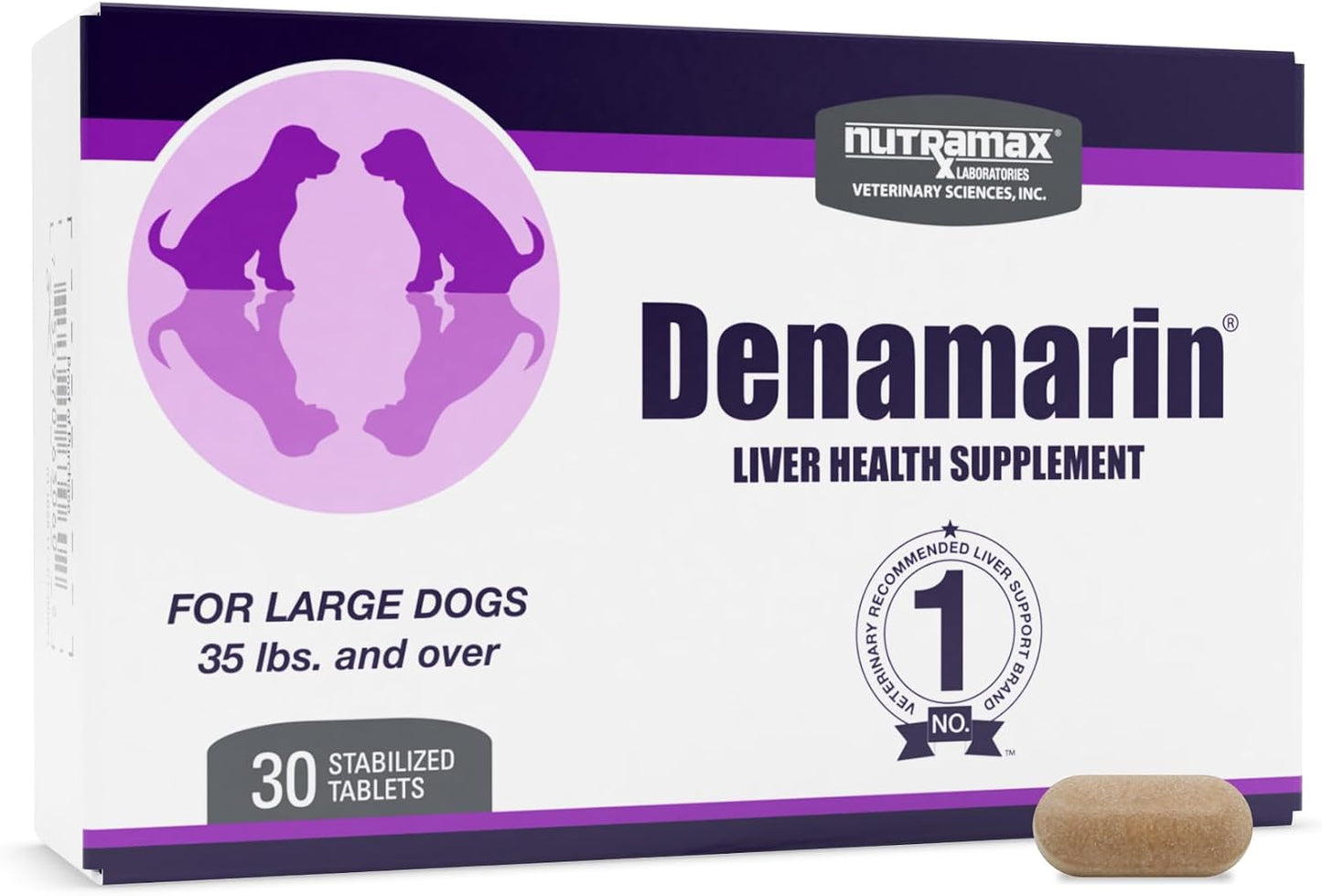 Nutramax Denamarin for Medium Dogs – Liver Health Supplement with SAMe plus Silybin, 30 Coated Tablets - görsel 10