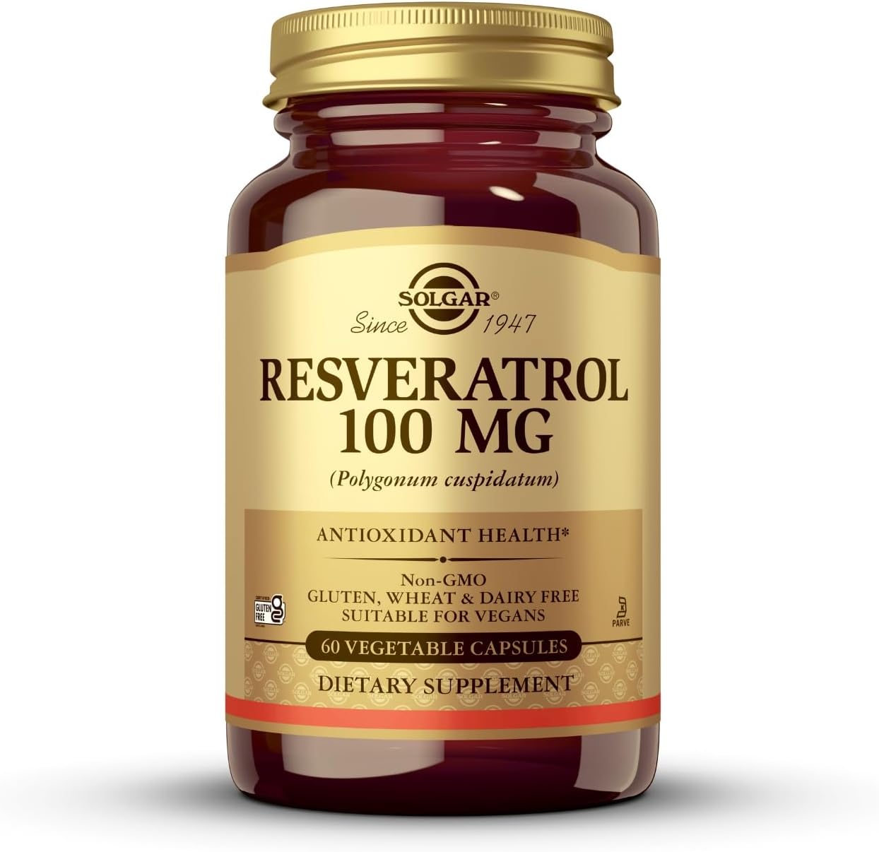 Solgar Resveratrol 100 mg, 60 Vegetable Capsules - görsel 1