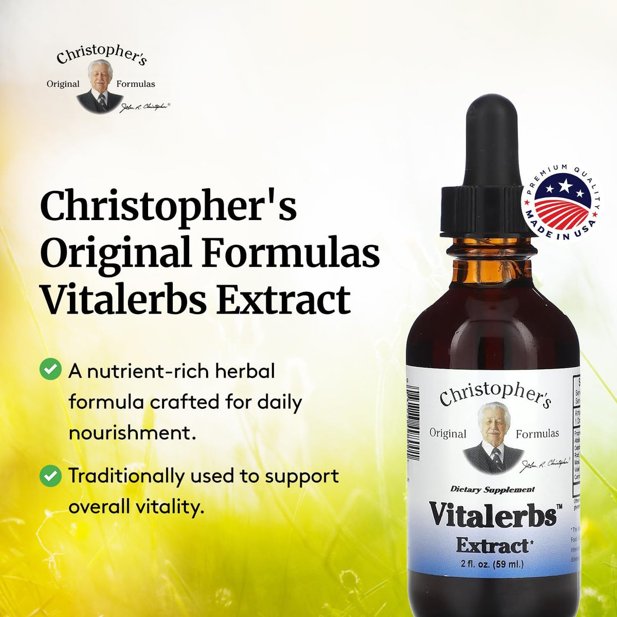 Christopher's Original Formulae Vitalerbs Extract, Nutrient-Dense Herbal Supplement, 60 ml - görsel 4