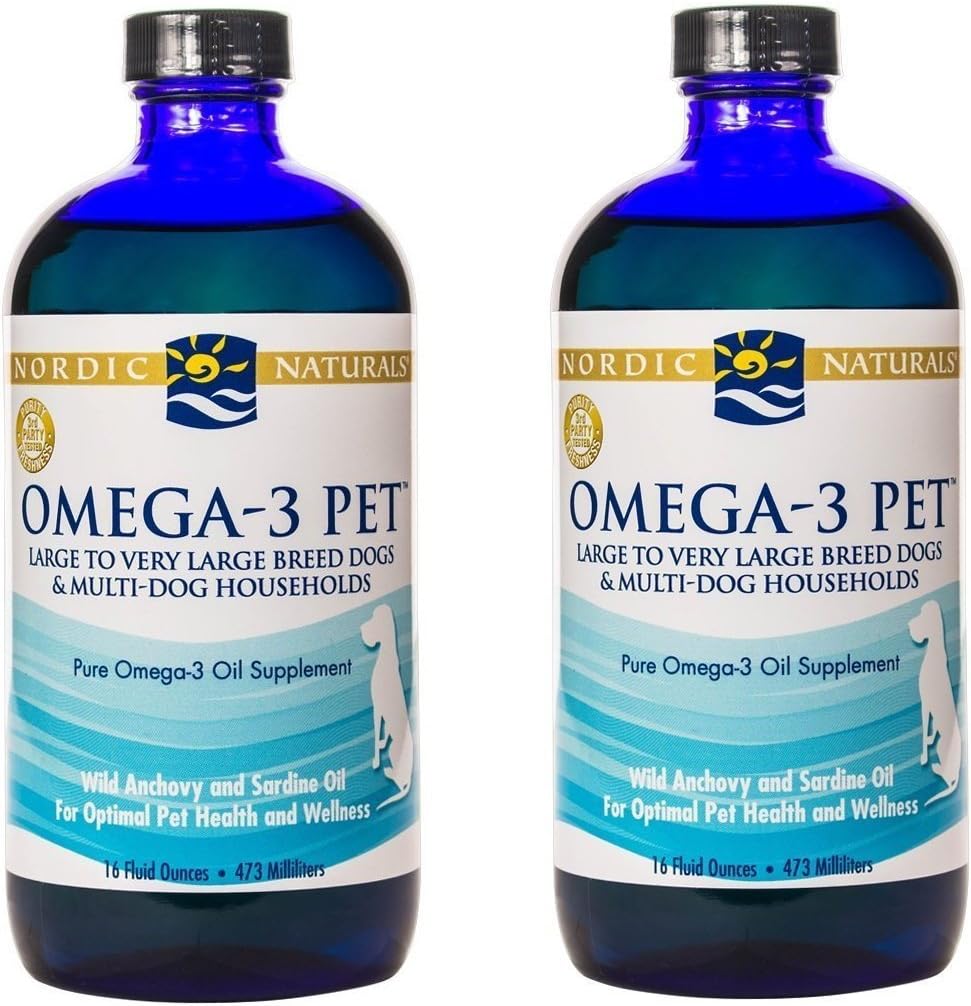 Nordic Naturals Omega-3 Pet, Unflavoured - 1518 mg Omega-3 Per Teaspoon - 2 Pack - 946 ml Total - görsel 1