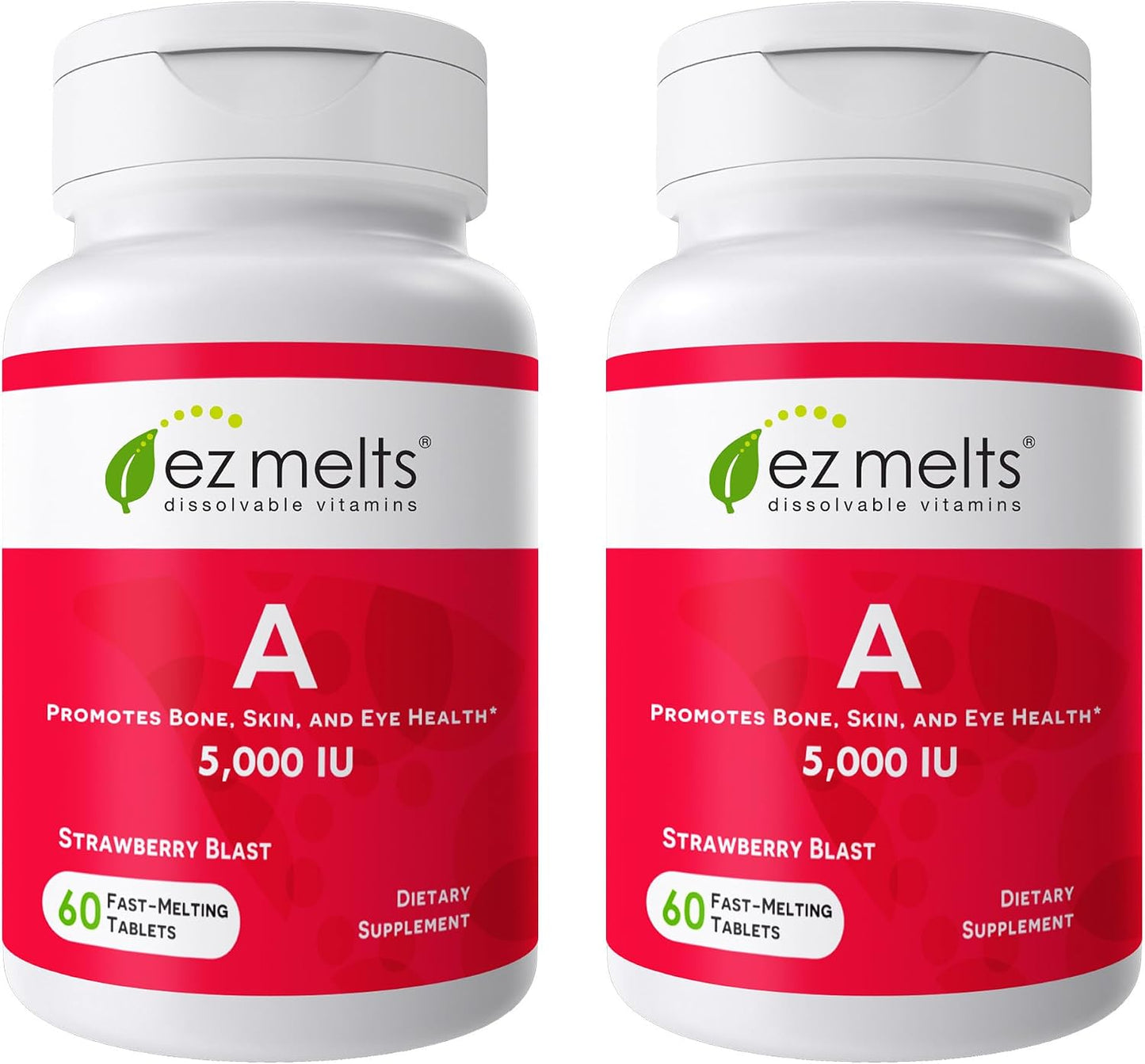 EZ Melts Vitamin A - Strawberry Blast - 60 Dissolvable Tablets - görsel 10
