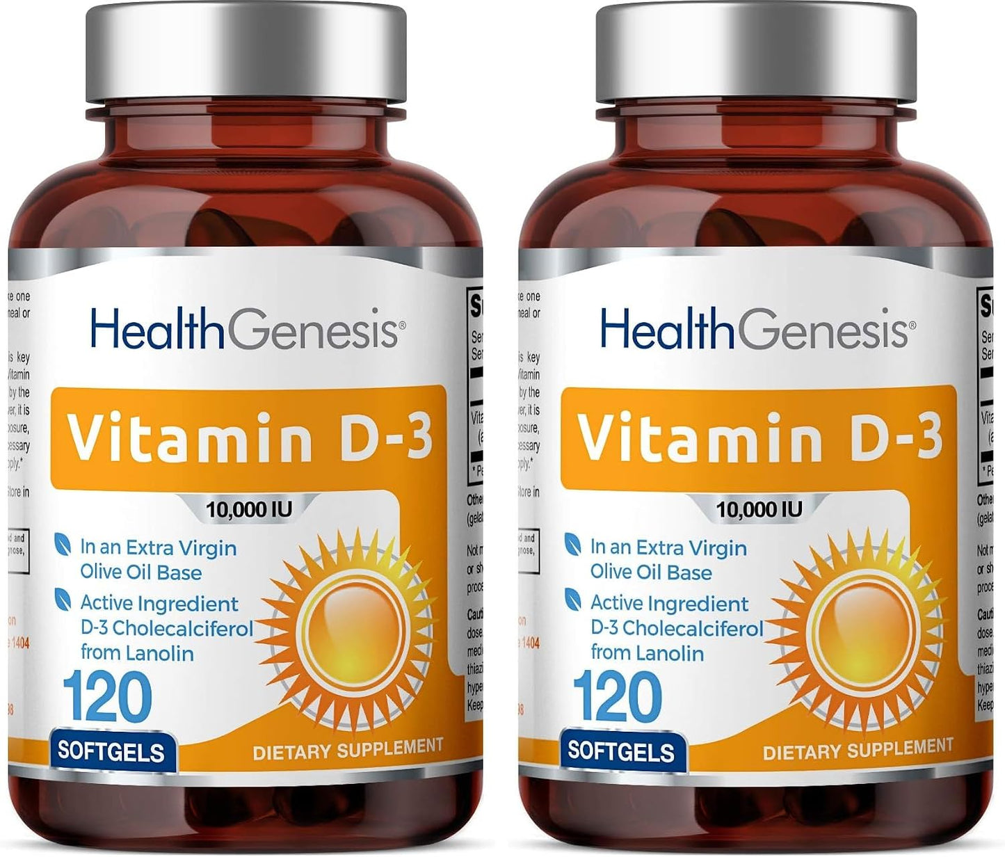 Vitamin D3 10,000 IU 120 Softgels – High Potency in Extra Virgin Olive Oil - görsel 7