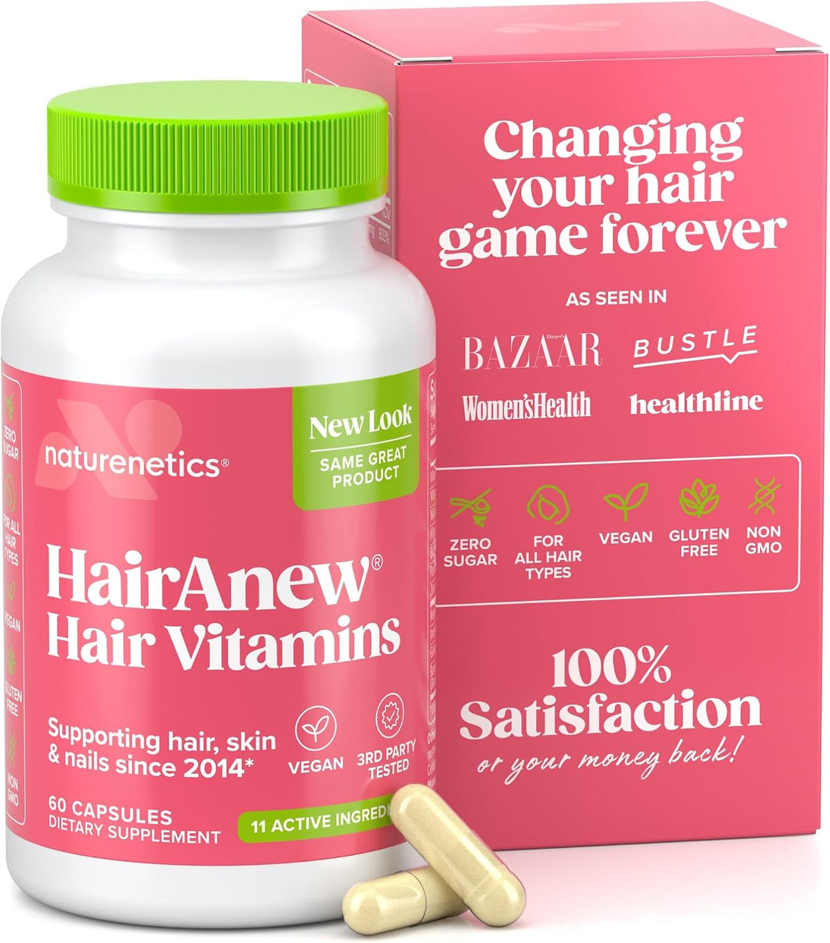 HairAnew Hair Growth Vitamins - 5000mcg Biotin - 60 Capsules - görsel 10