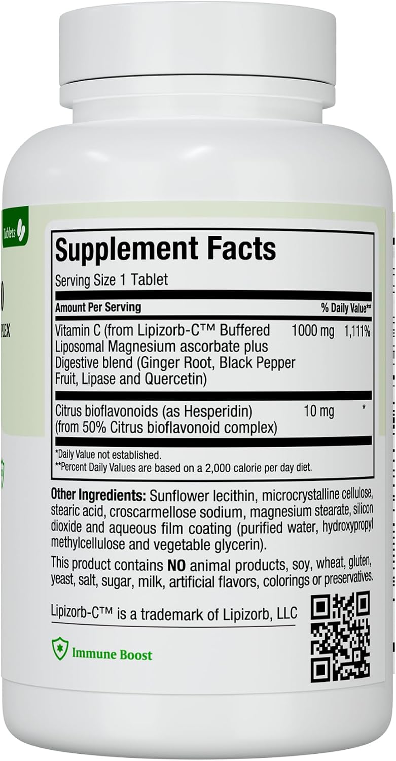 Maxi Health Vitamin C 1000mg – Gentle on Stomach Liposomal Vitamin C Supplement for Normal Immune Function – Digestive Blend with Quercetin, Ginger, Black Pepper – Vegan, Kosher, 90 Count, 90-Day Supply - görsel 7