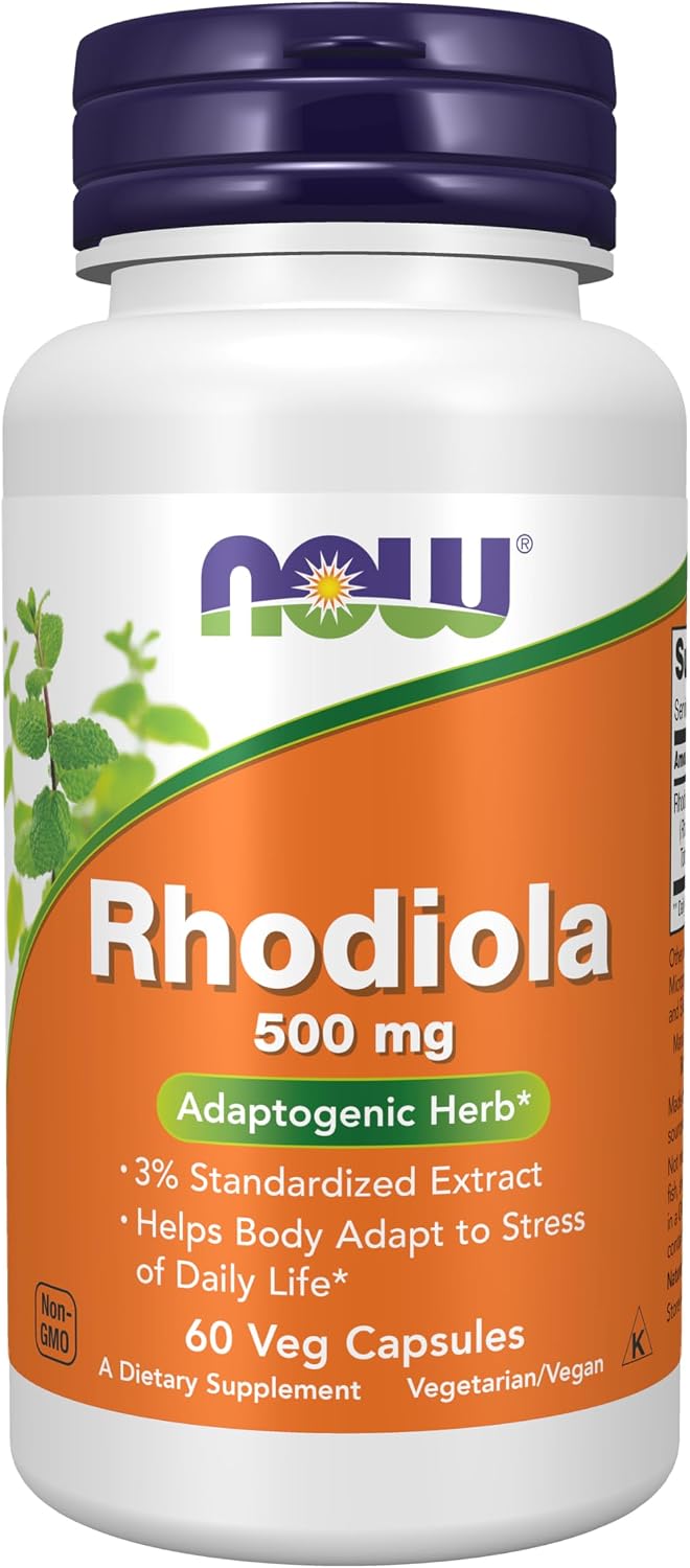 NOW Foods Rhodiola 500 mg, 60 Veg Capsules - görsel 9