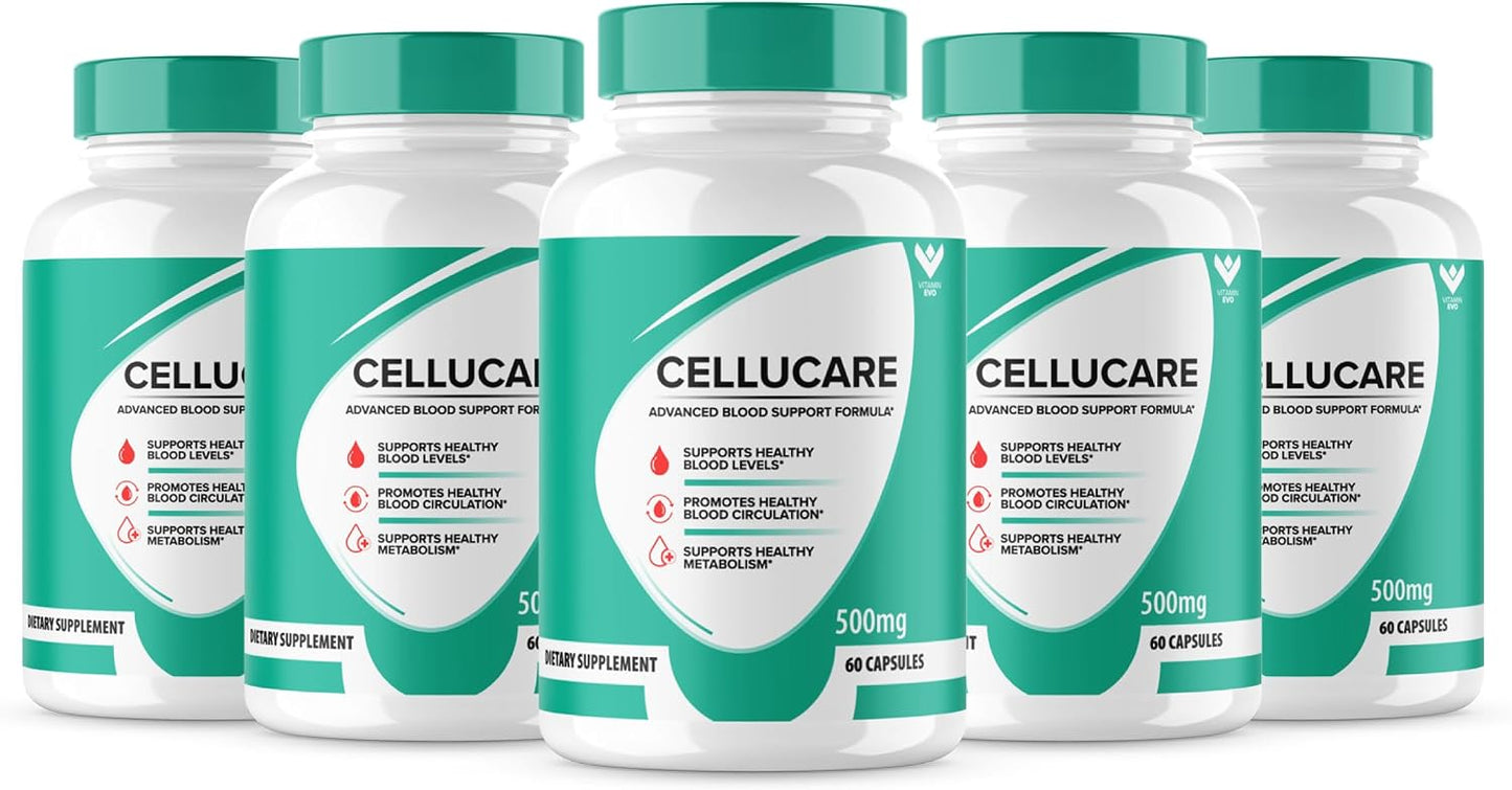 Cellucare Advanced Blood Support Formula - 5 Pack (300 Capsules) - görsel 1