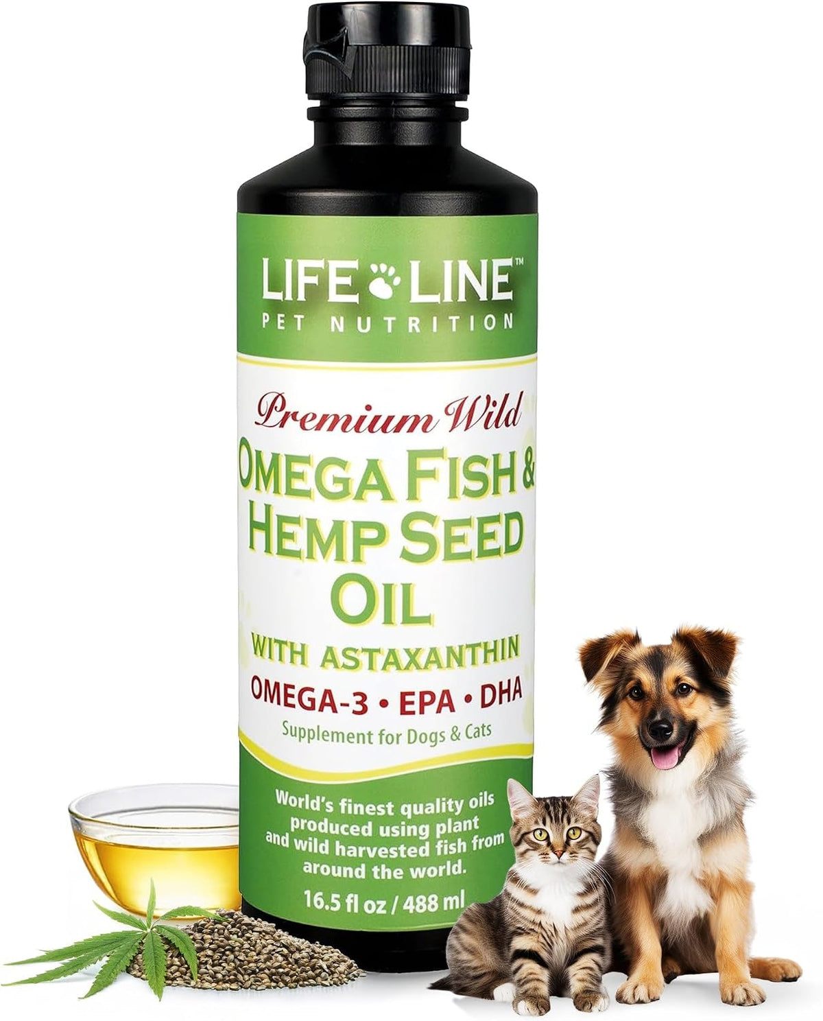 Lifeline Premium Pet Hemp Oil for Dogs & – Purity and Safety: The oil is cold-pressed from organic hemp seed oil – Image 9