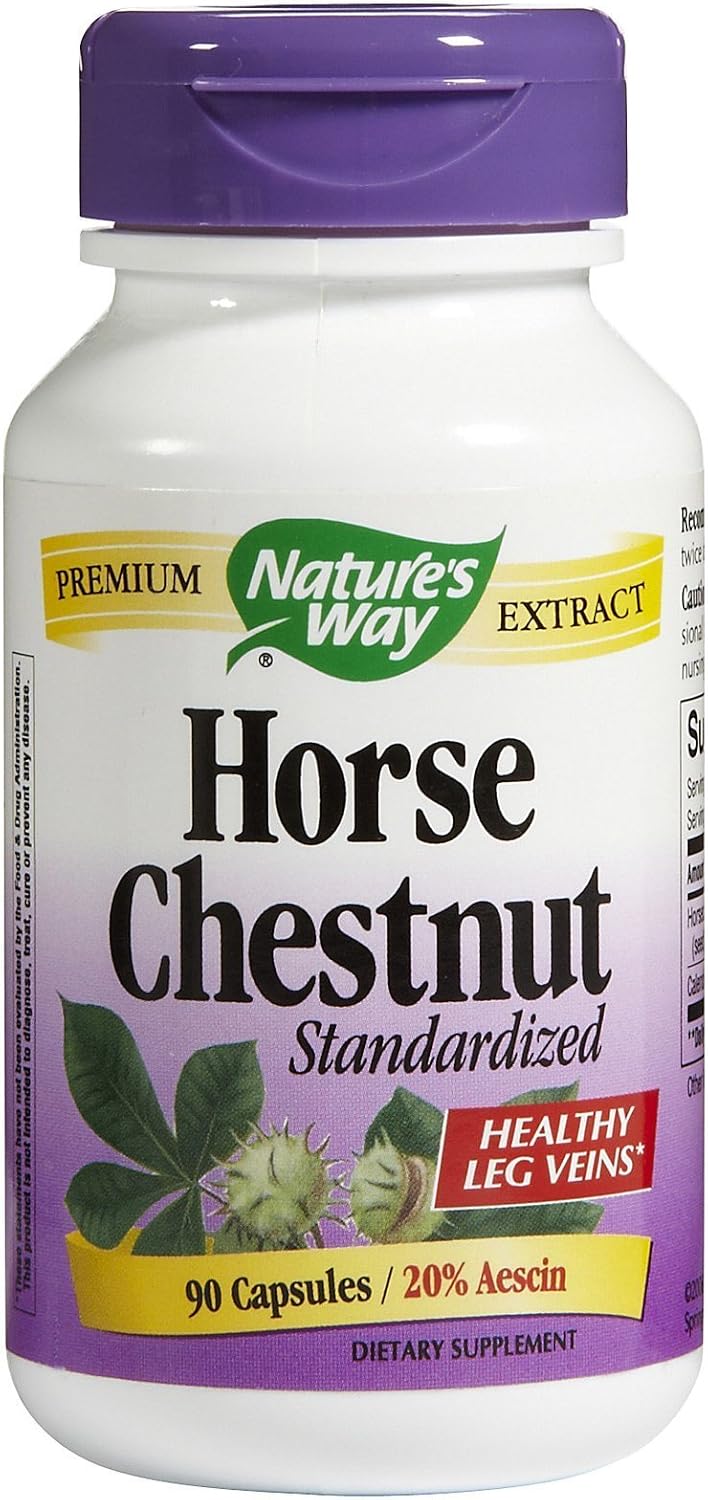 Nature's Way Horse Chestnut Standardised Extract Capsules, 90 Count - görsel 1