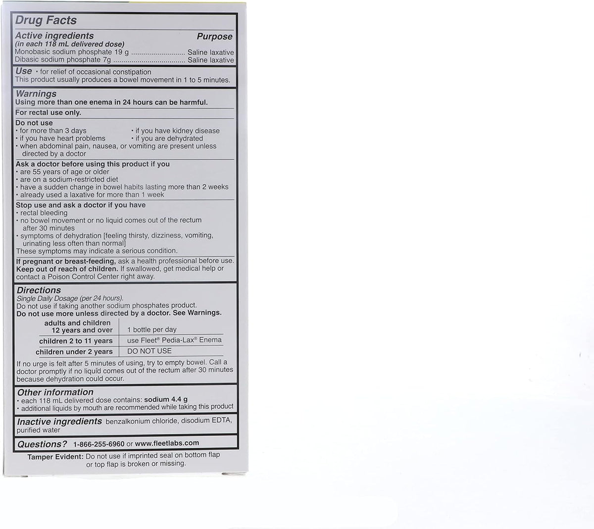 Fleet Laxative Saline Enema with Gentle Glide Tip – 133 ml Bottles (Pack of 3) - görsel 6