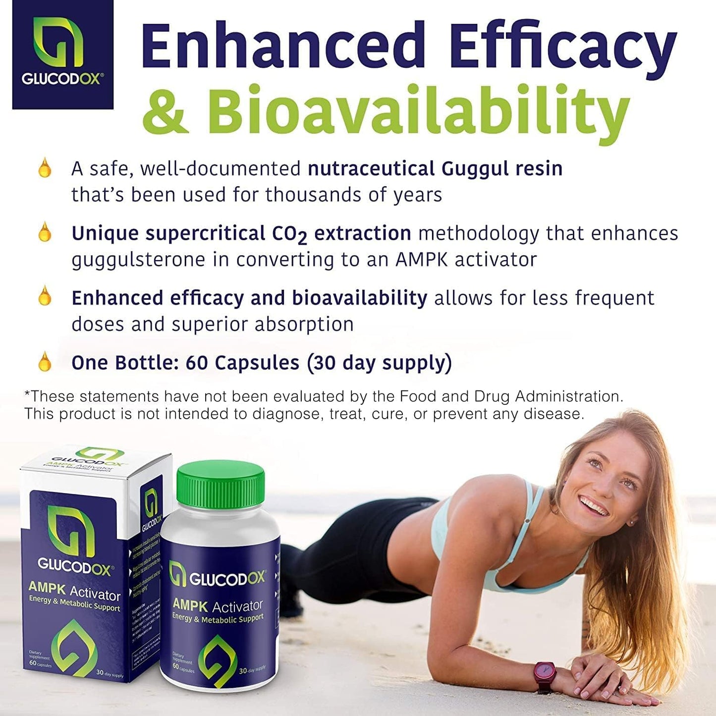 GlucodOX AMPK Activator Supplement – Guggul Extract for Metabolic Support & Longevity - görsel 5