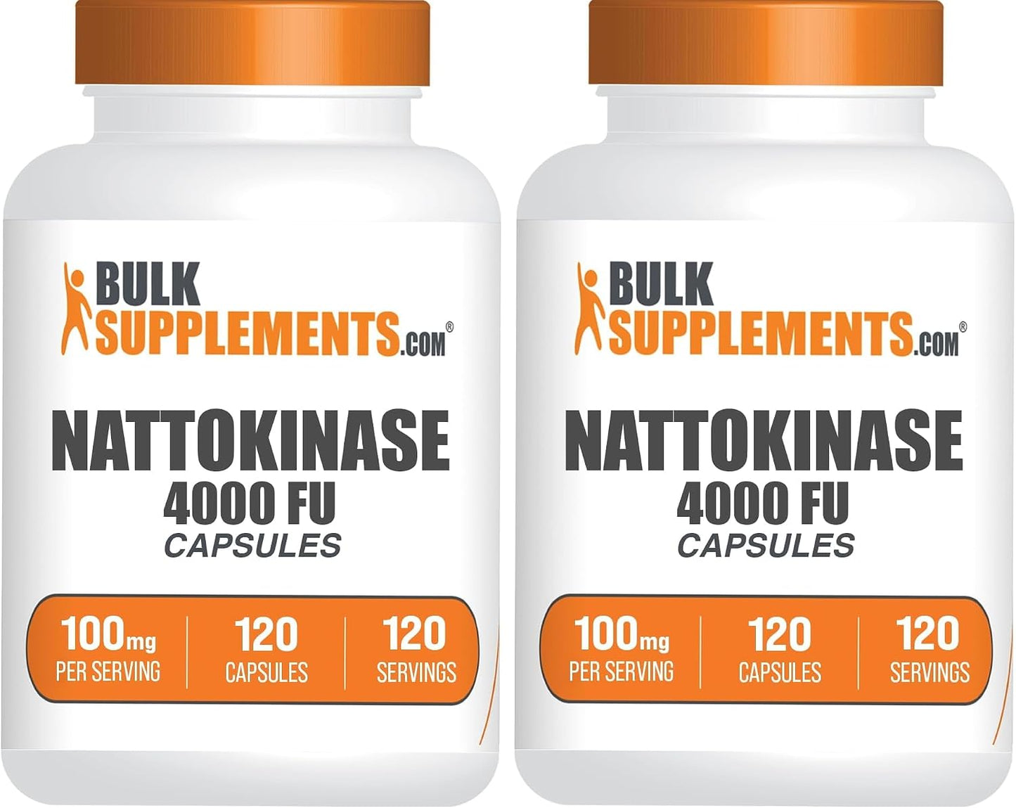 BulkSupplements.com Nattokinase 4000 FU Capsules (100mg, 120 Capsules) - görsel 6