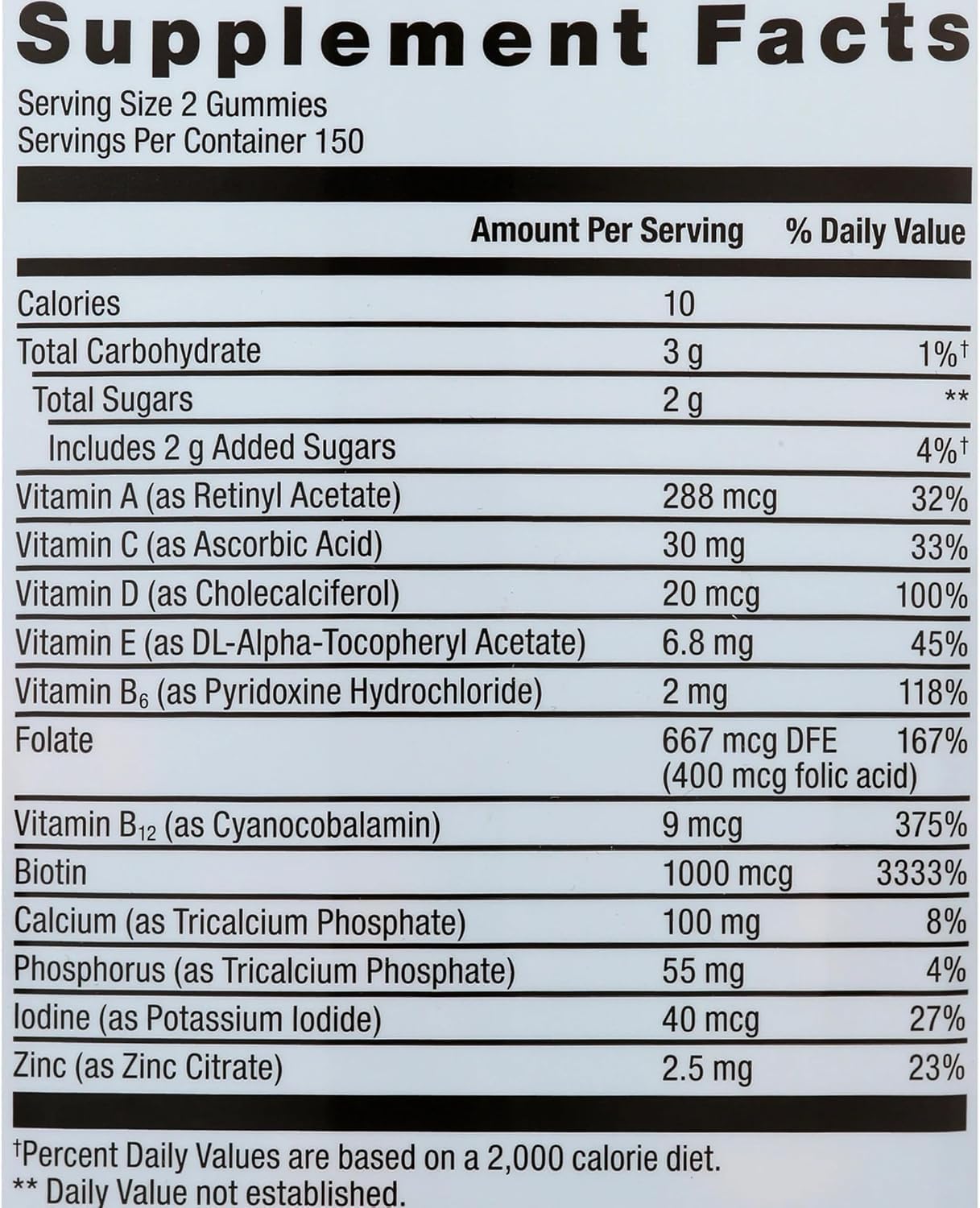 Equate Women's Multivitamin Gummies, 300 Vegetarian Chewable Gummies + Sticker - görsel 4