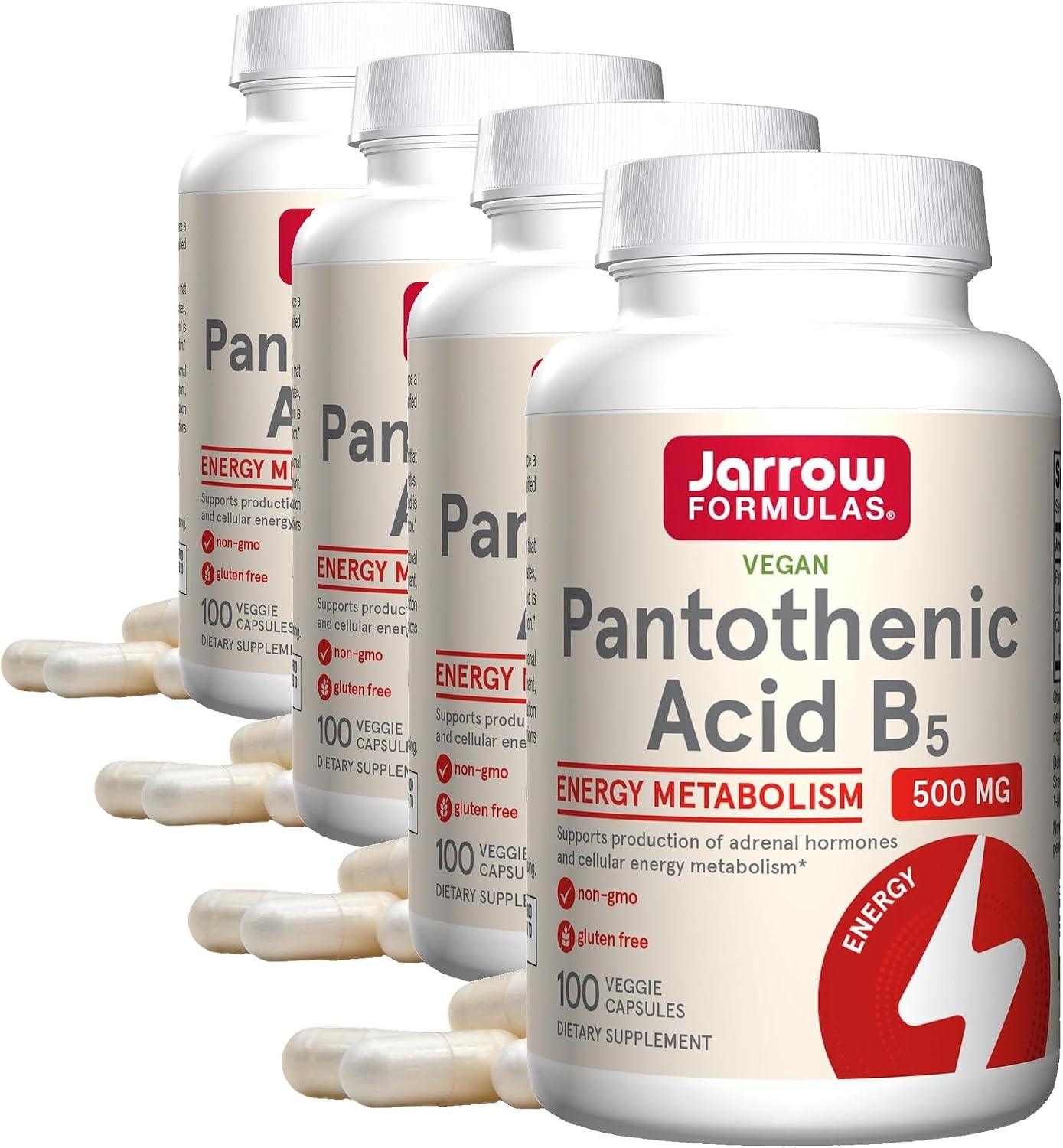 Jarrow Formulae Pantothenic Acid B5 500 mg - 100 Vegan Capsules - görsel 10