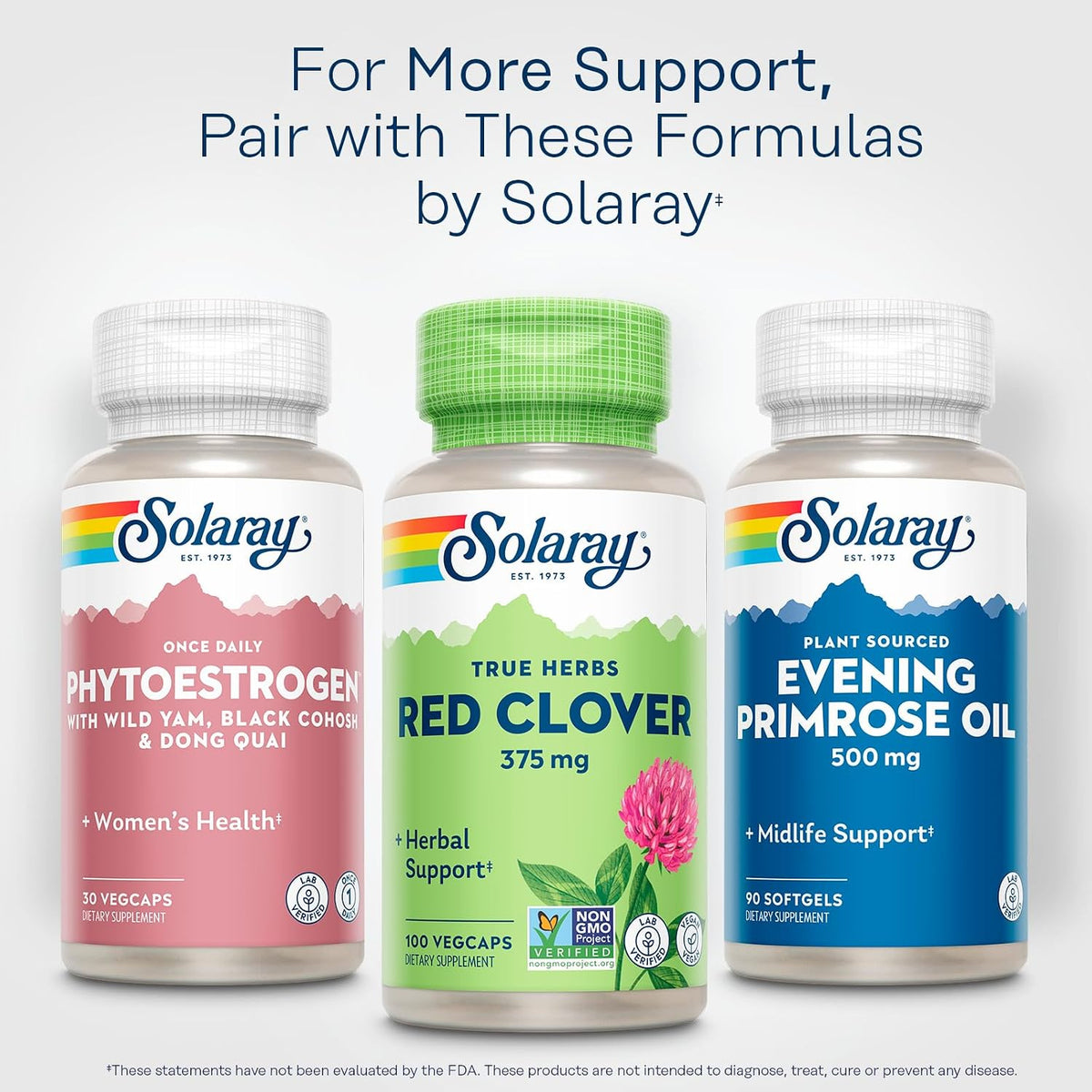 SOLARAY Red Clover 375 mg | Traditional Herbal Support for Women | Non-GMO & Vegan | 100 VegCaps - görsel 6