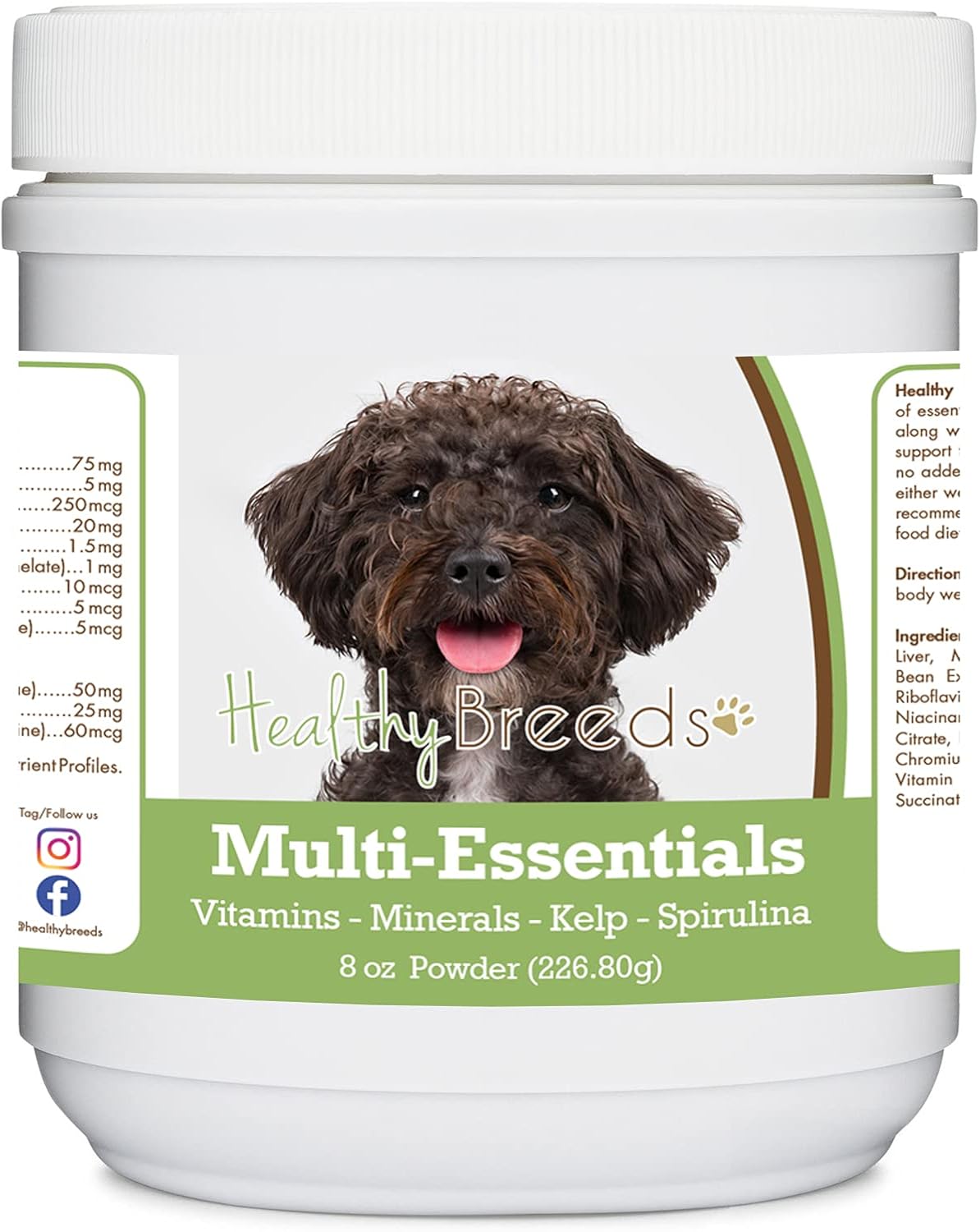 Healthy Breeds Schnoodle Multi-Essentials Powder for Dogs - an Ideal Supplement of Vitamins, Minerals & Antioxidants for Your Dog - 227 g - görsel 1