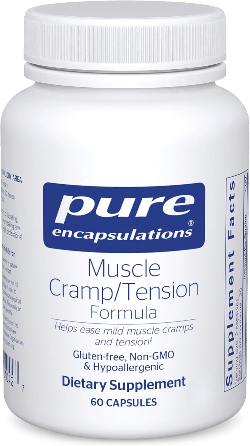 Pure Encapsulations Muscle Cramp/Tension Formula – Hypoallergenic Supplement, 180 Capsules - görsel 8