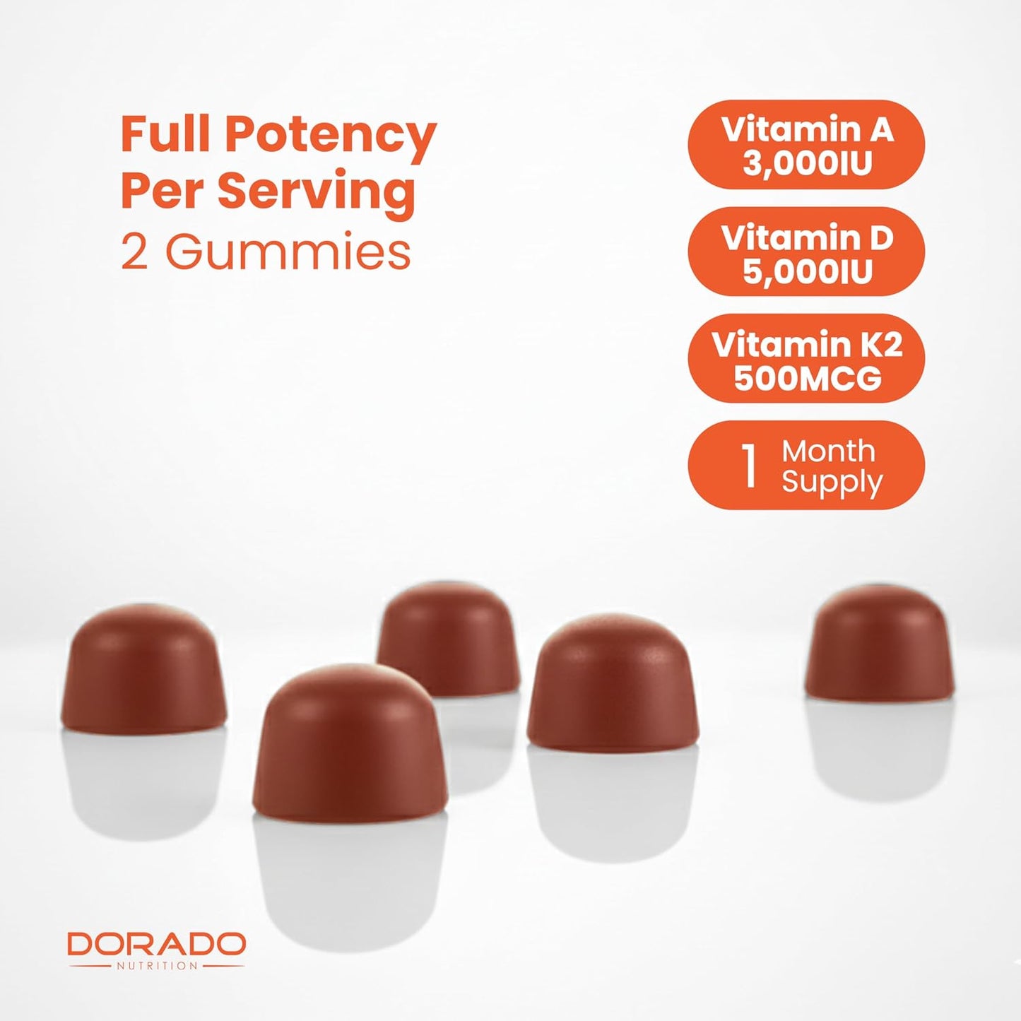 ADK Gummies - Vitamin D3 K2 (60 Sugar Free Gummies) - 10000 IU D3 & 5000 IU K2 - Vegan & Non-GMO - görsel 7