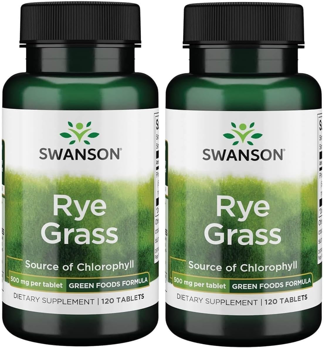 Swanson Rye Grass 500 mg, 120 Tablets - görsel 8