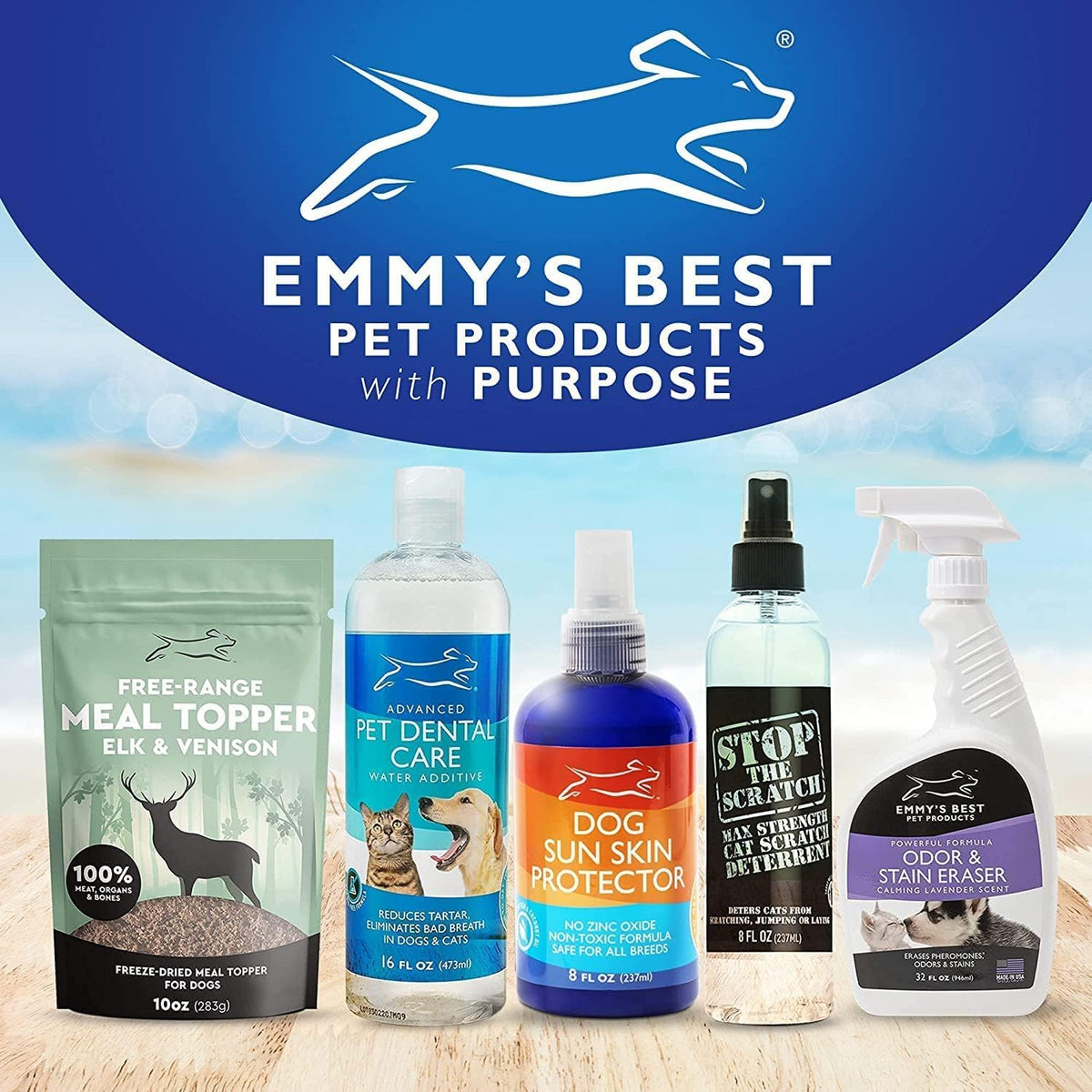 EBPP Dog Sunscreen Sun Skin Protector Spray 240 ml - Safe for All Breeds with No Zinc Oxide - Pet Protection and Moisturiser for Skin, Coat, Nose, Ears - görsel 8